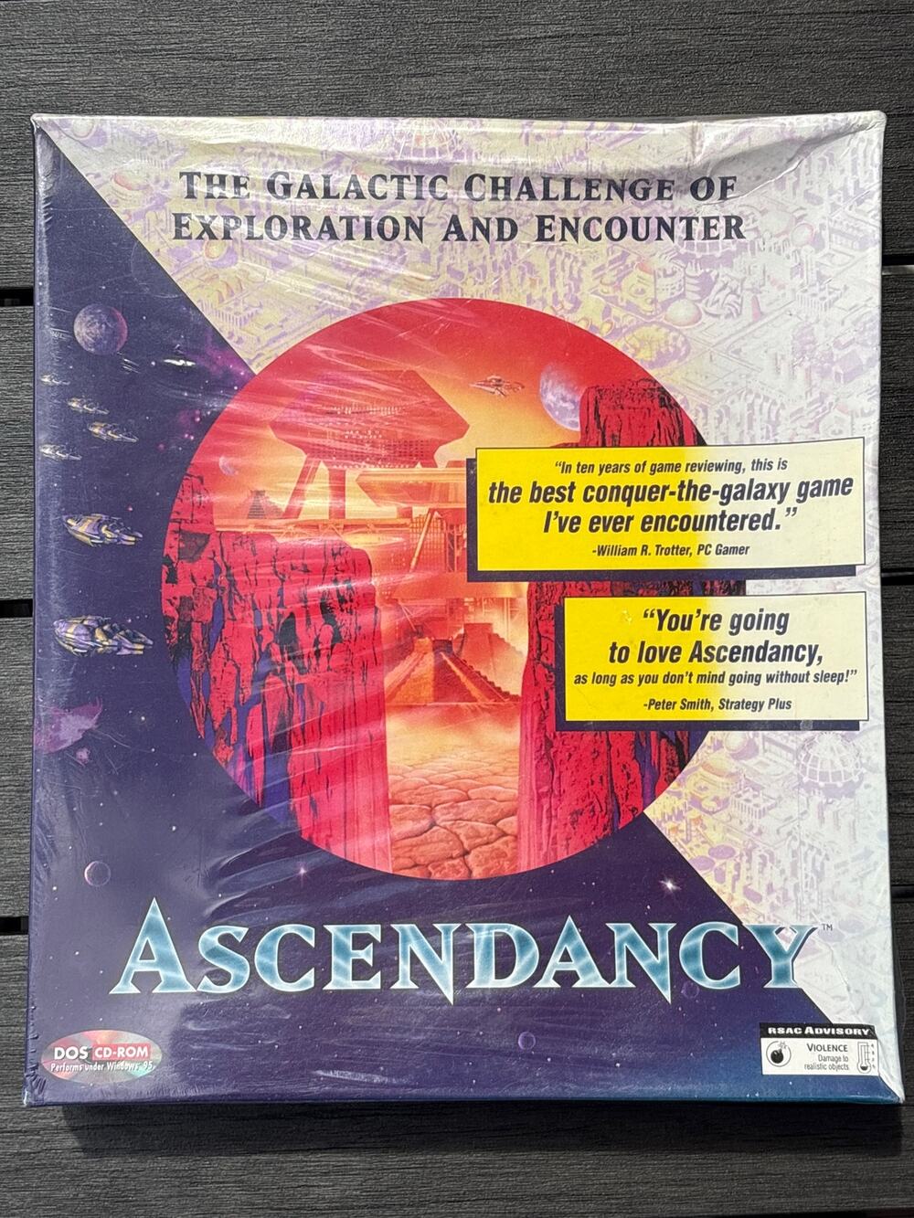 Ascendancy (1995) PC New Sealed Big Box US rare video game galactic challenge